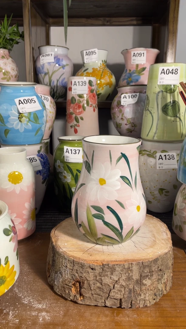 瓶景德镇手绘陶瓷花瓶