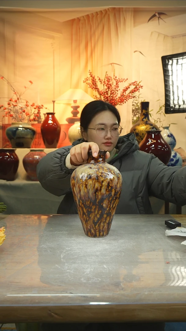 高25口6高温陶瓷花器