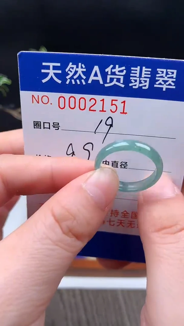 未镶嵌戒指翡翠19#