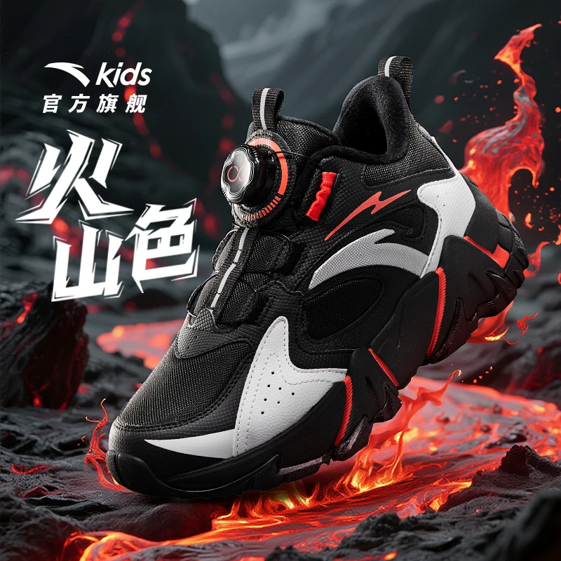 登峰棉鞋安踏儿童2025冬季加绒保暖缓震防滑耐磨减震高帮防风防寒