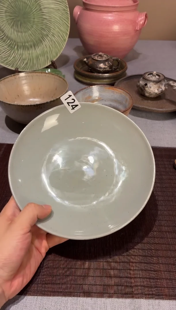 餐具开***果124   灰釉锅盘1个