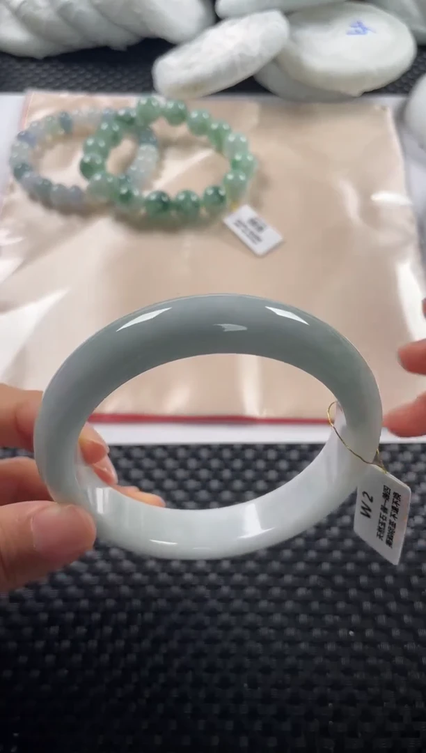 未镶嵌手镯翡翠 9387 61+