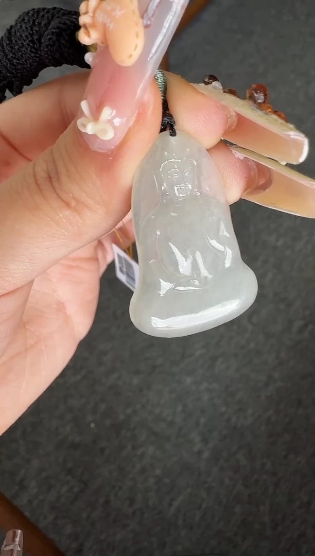 吊坠(不含链)18K金镶嵌翡翠12.30-6