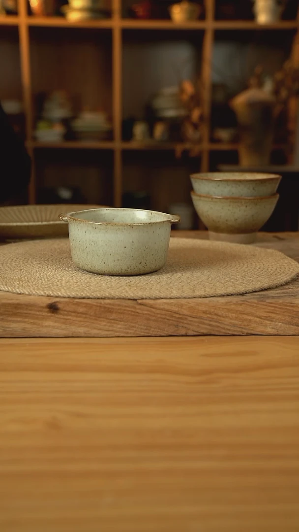 奶奶系列的双耳早餐碗1个