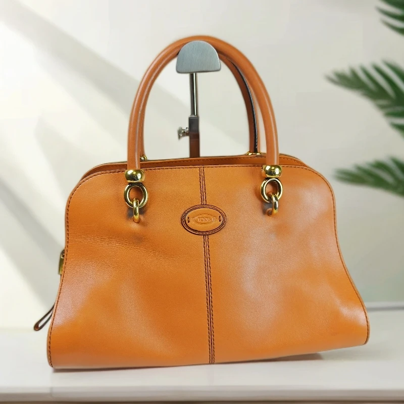 95新 TOD’S/托德斯 爱马仕橙手提包G25100476尺寸30*18
