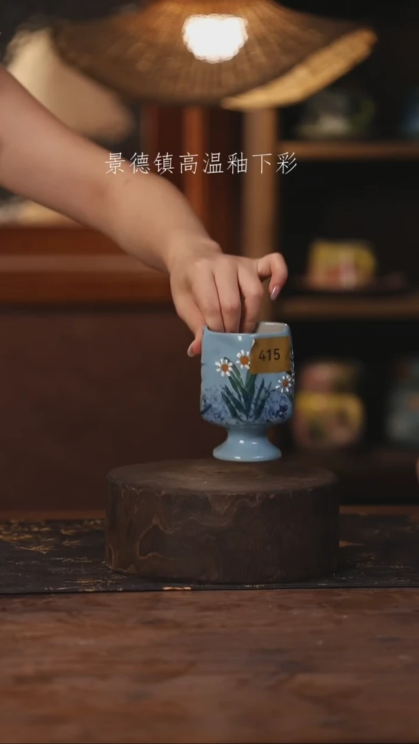 景德镇高温釉下手绘陶瓷415