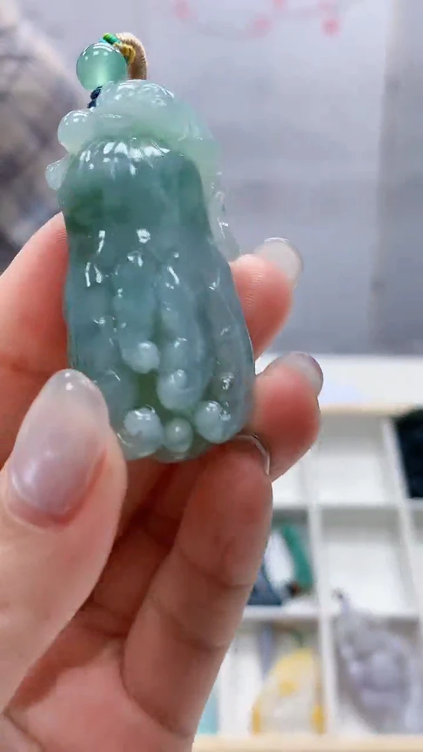 定制翡翠未镶嵌4812lr-毛货挂件112