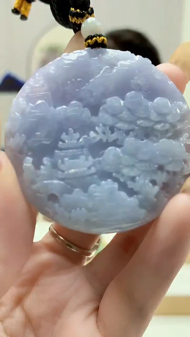 未镶嵌定制翡翠5060DD-毛货挂件24