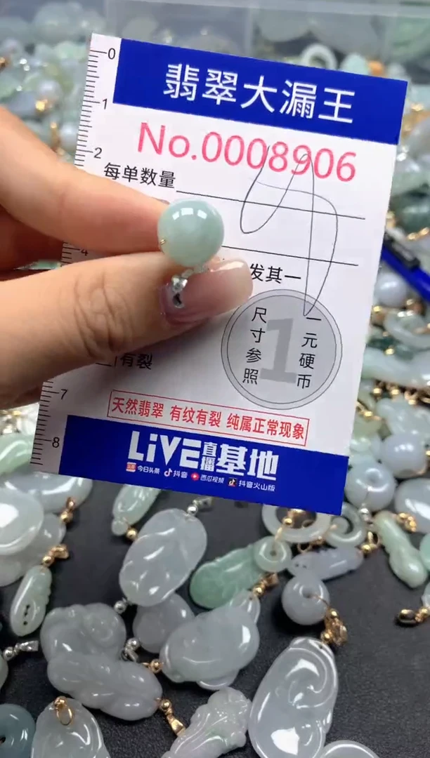 颈饰未镶嵌翡翠8906