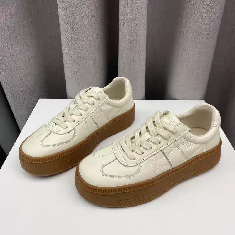 孤品！单层头层小牛皮3.5cm复古德训休闲鞋D939