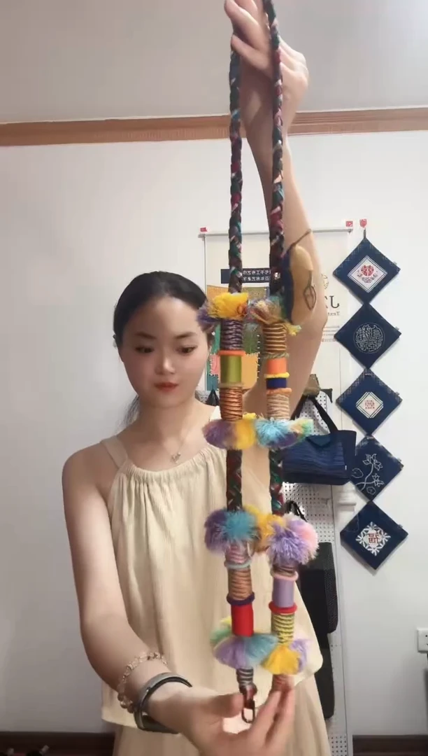 棉精编手机链128cm纯手工