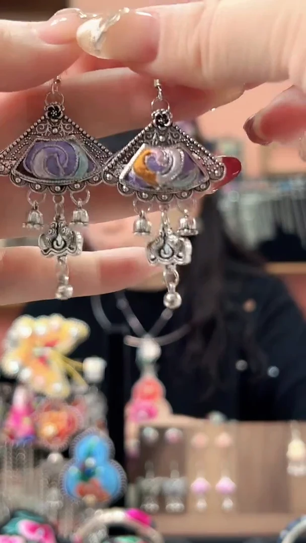 织绣艺枝独绣手工饰品26