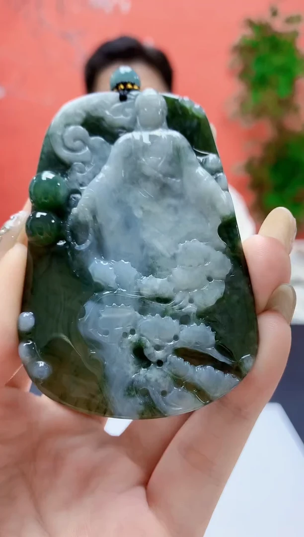 未镶嵌定制翡翠4917jw-毛货挂件16