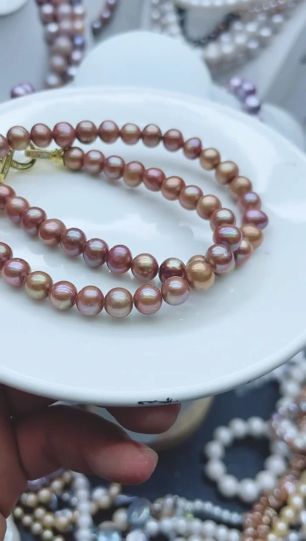 【闪购商品】淡水珍珠颈饰钛钢1