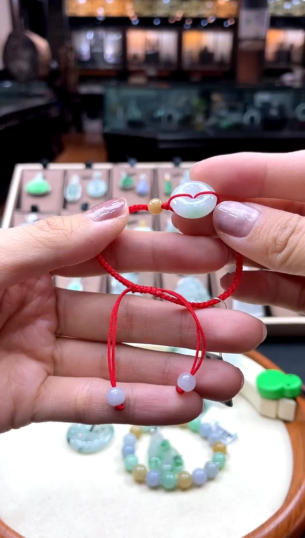 【闪购商品】翡翠手链未镶嵌平安扣手绳