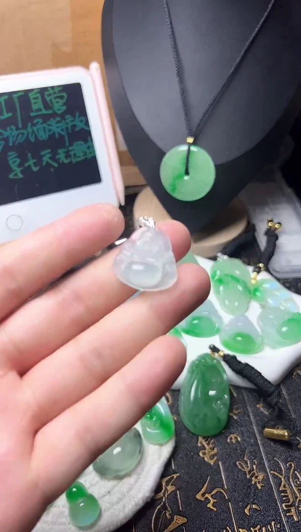 颈饰未镶嵌翡翠所见即所得，一图一物