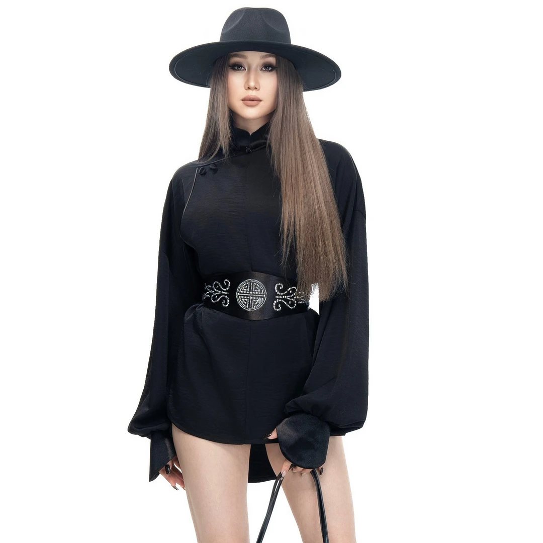 【黛尔玛精品服饰4】设计师夏季新款宽松休闲日常落肩衬衫X6079