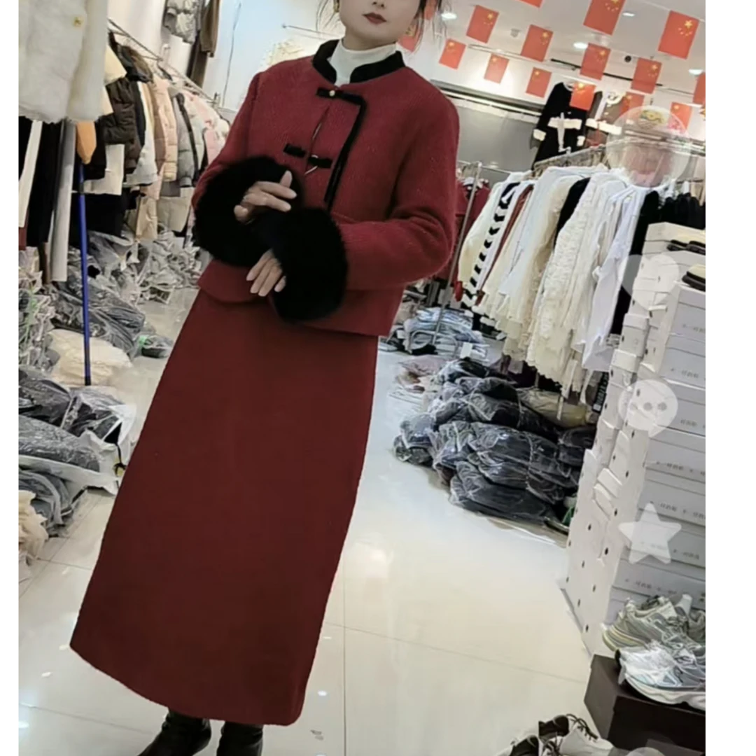 自选套装气质网红时尚长款加厚女士ins秋冬215-8871