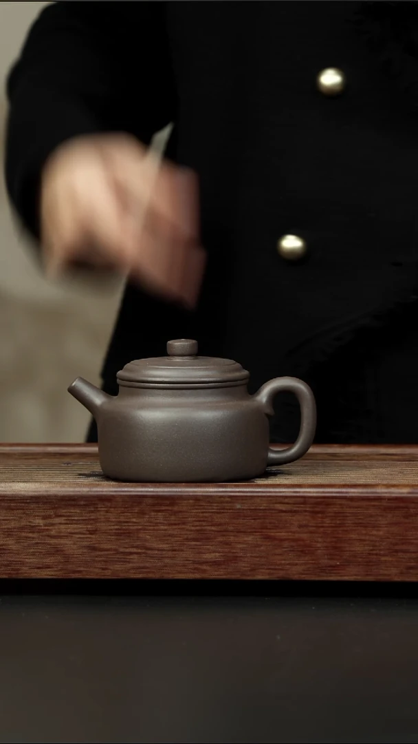 茶壶紫砂天青 大德钟