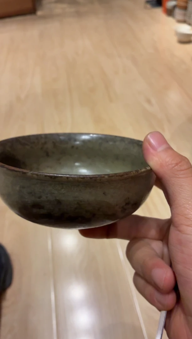 瓷片L**n803青灰手工小碗4个