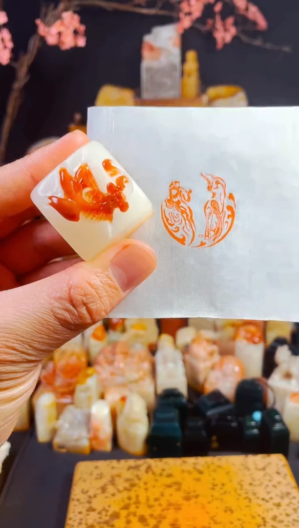 【闪购商品】寿山石印石手工篆刻《飞天佛造像》