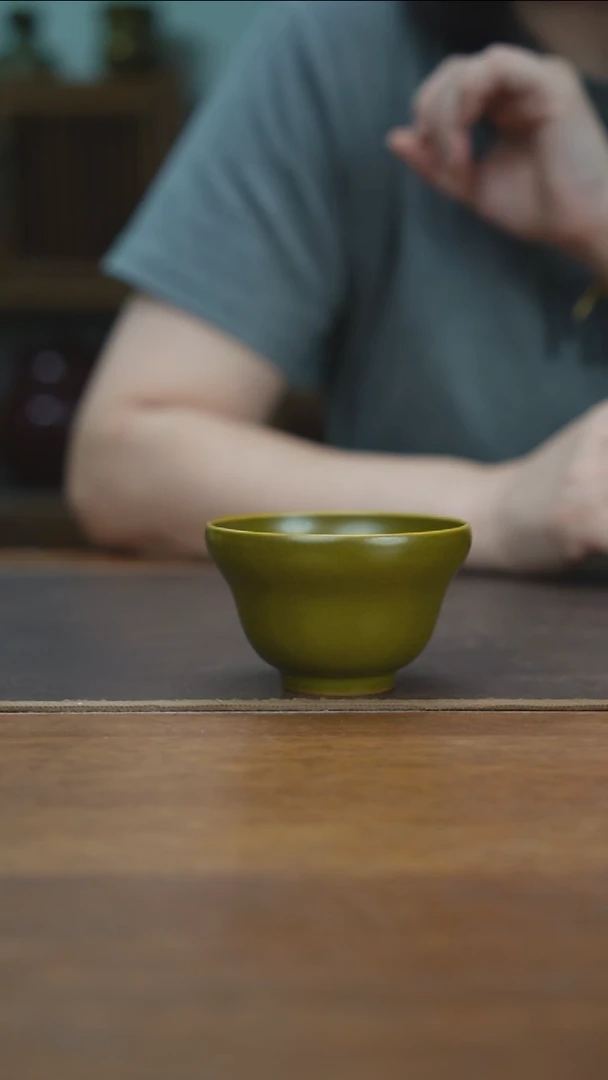 杯景德镇茶叶末葫芦杯