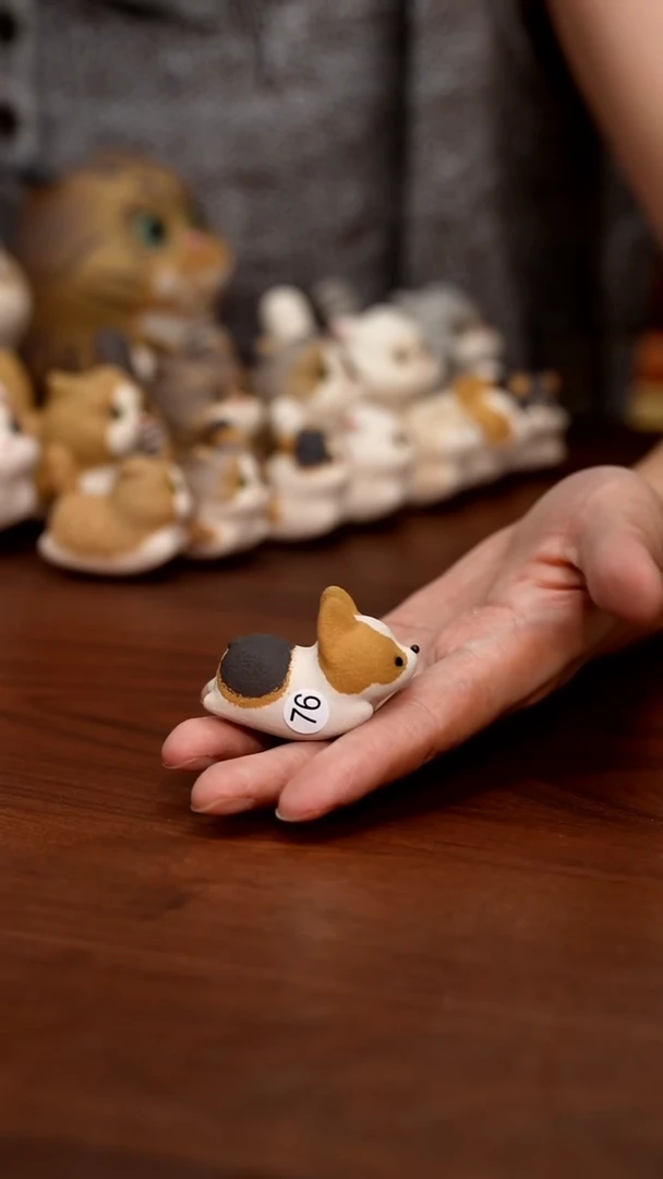 紫砂摆件微瑕狗狗