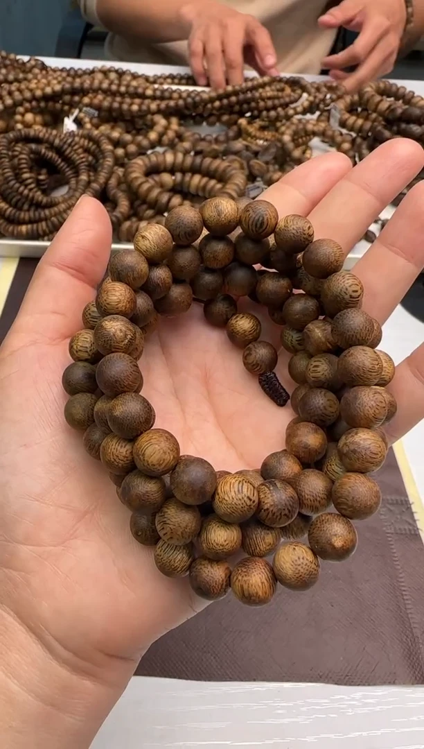 【闪购商品】沉香手串99沉国香绿棋九份9mm108多样性发1