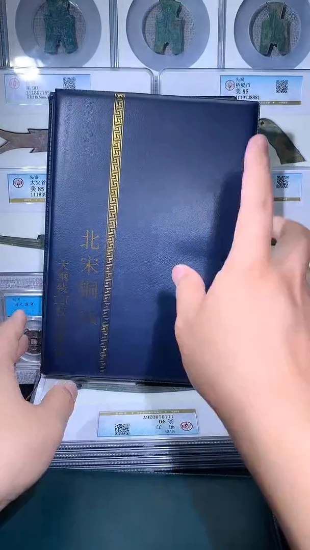 铜御泉收藏北宋大纲钱币册120枚