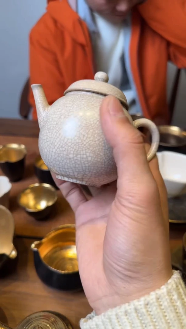 霖松堂 草木灰釉 圆珠壶