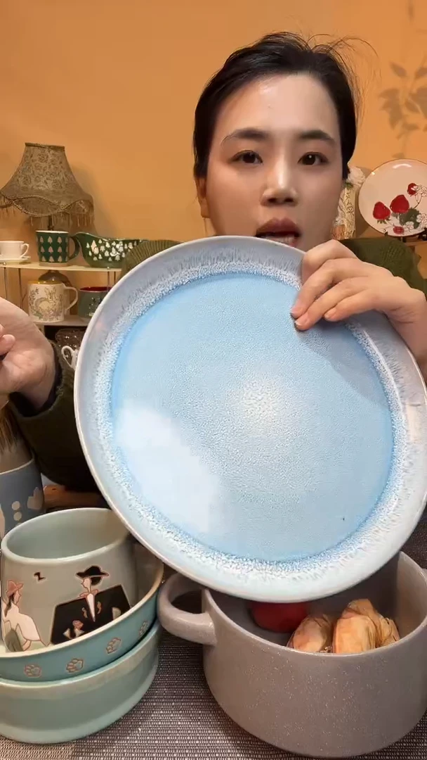 瓷片10.5英寸盘 微瑕介意勿拍