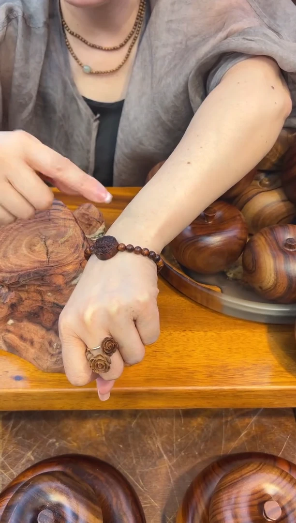 木海黄单圈貔貅手串