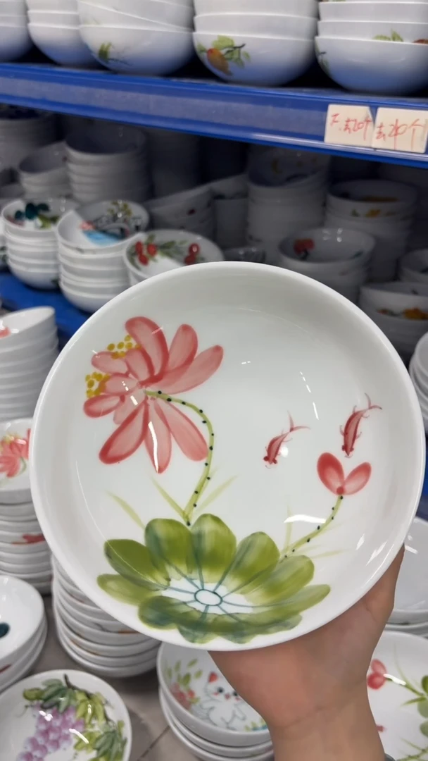 景德镇高温瓷食品级釉中彩-大胖碗