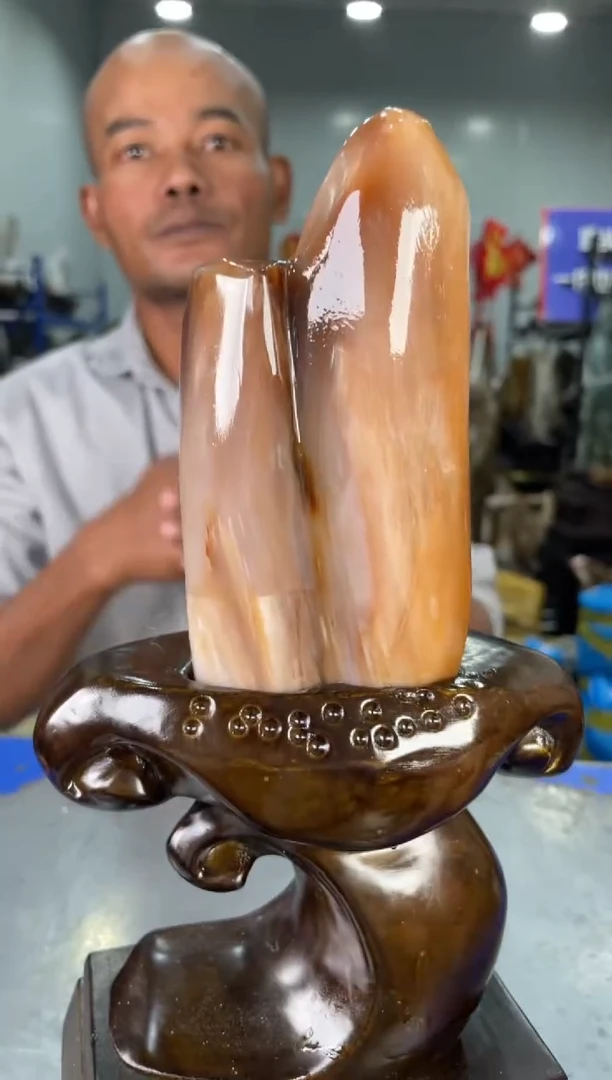 【闪购商品】硅化玉摆件未镶嵌64