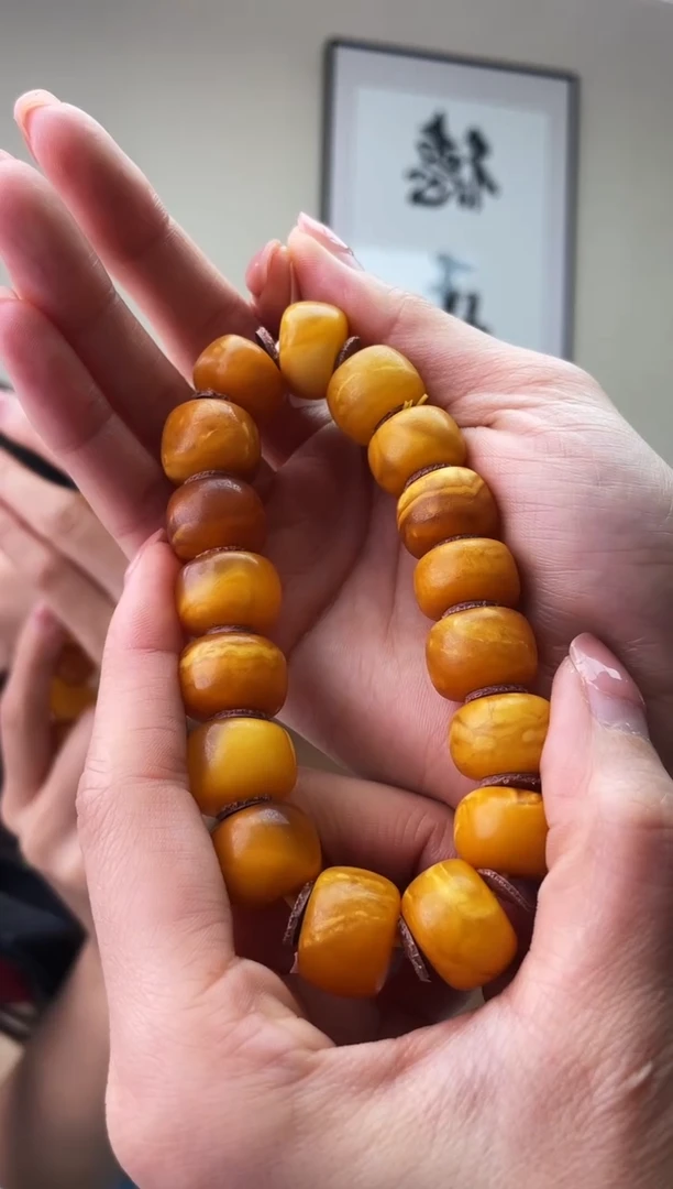 琥珀未镶嵌珠宝奇石T037 16花蜡假一罚十，多样性发一件