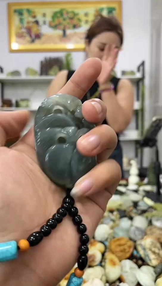 岫玉未镶嵌手把