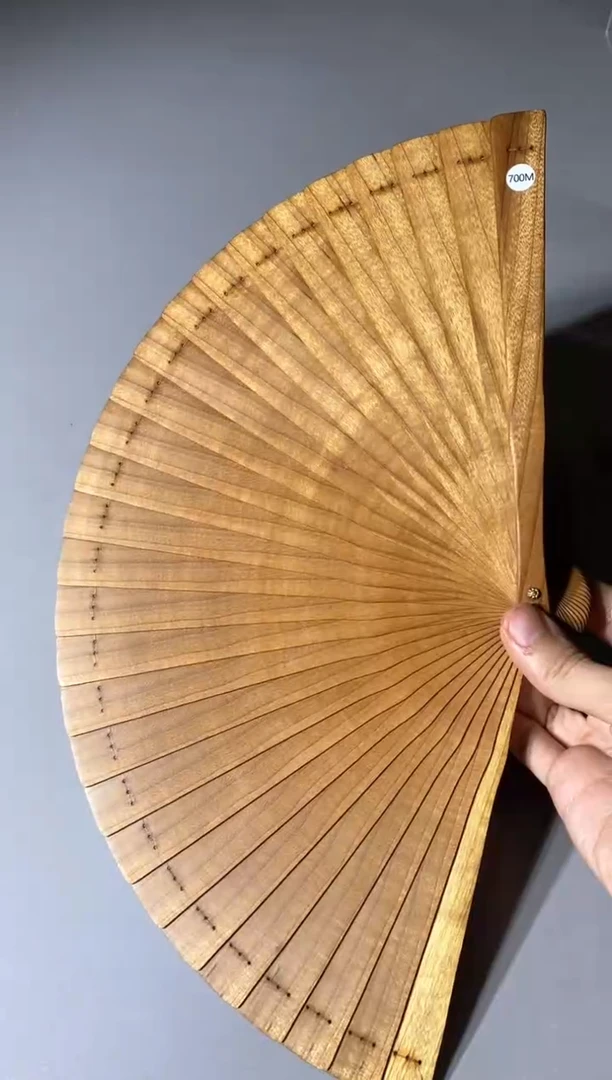 金丝楠700号21cm金丝楠木小叶桢楠扇子