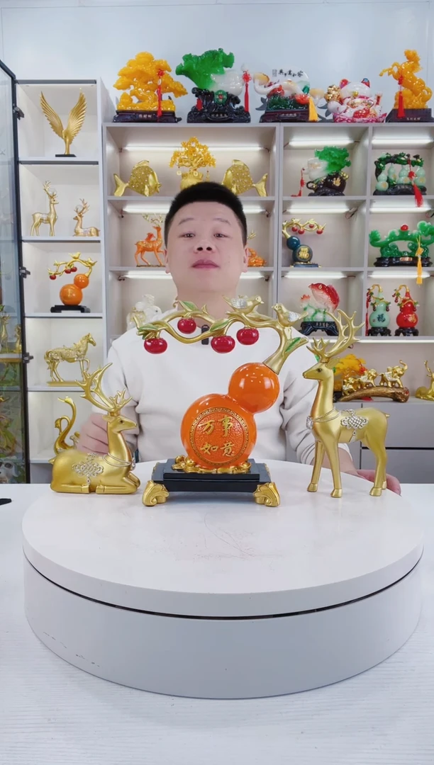 摆件大号福禄三件套摆件