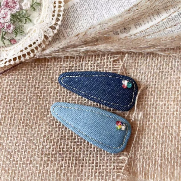 东大门时尚简约牛仔闪闪掰掰夹A133