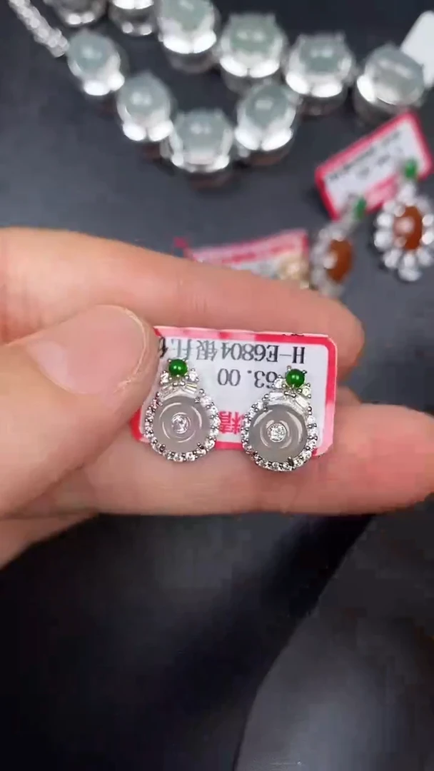 银S925镶嵌戒指翡翠3870