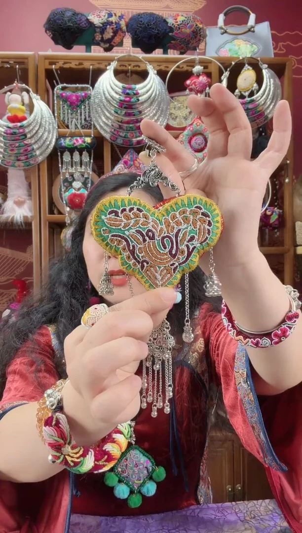 刺绣压襟61甜甜家