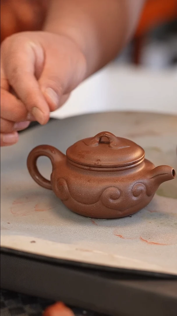 茶壶紫砂原矿手工制作180毫升