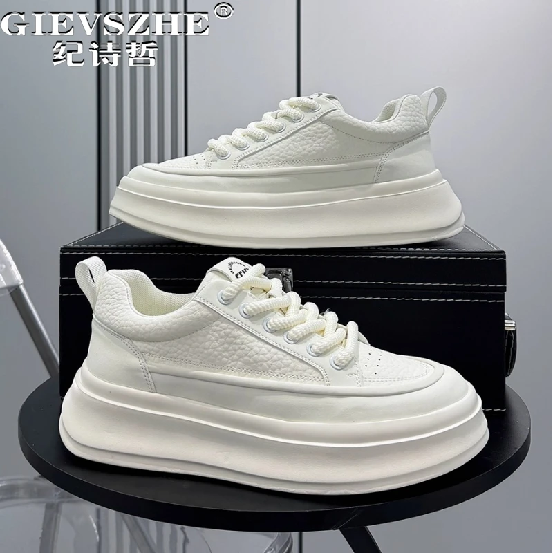 纪诗哲男鞋透气百搭轻便小白鞋潮流轻奢运动鞋子男款时尚软底板鞋