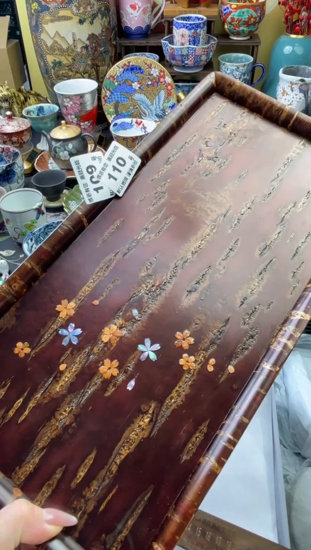 瓷片梅*?110号六六工艺品瓷器