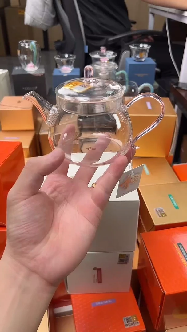 @@禾器晶彩青云壶浅粉色