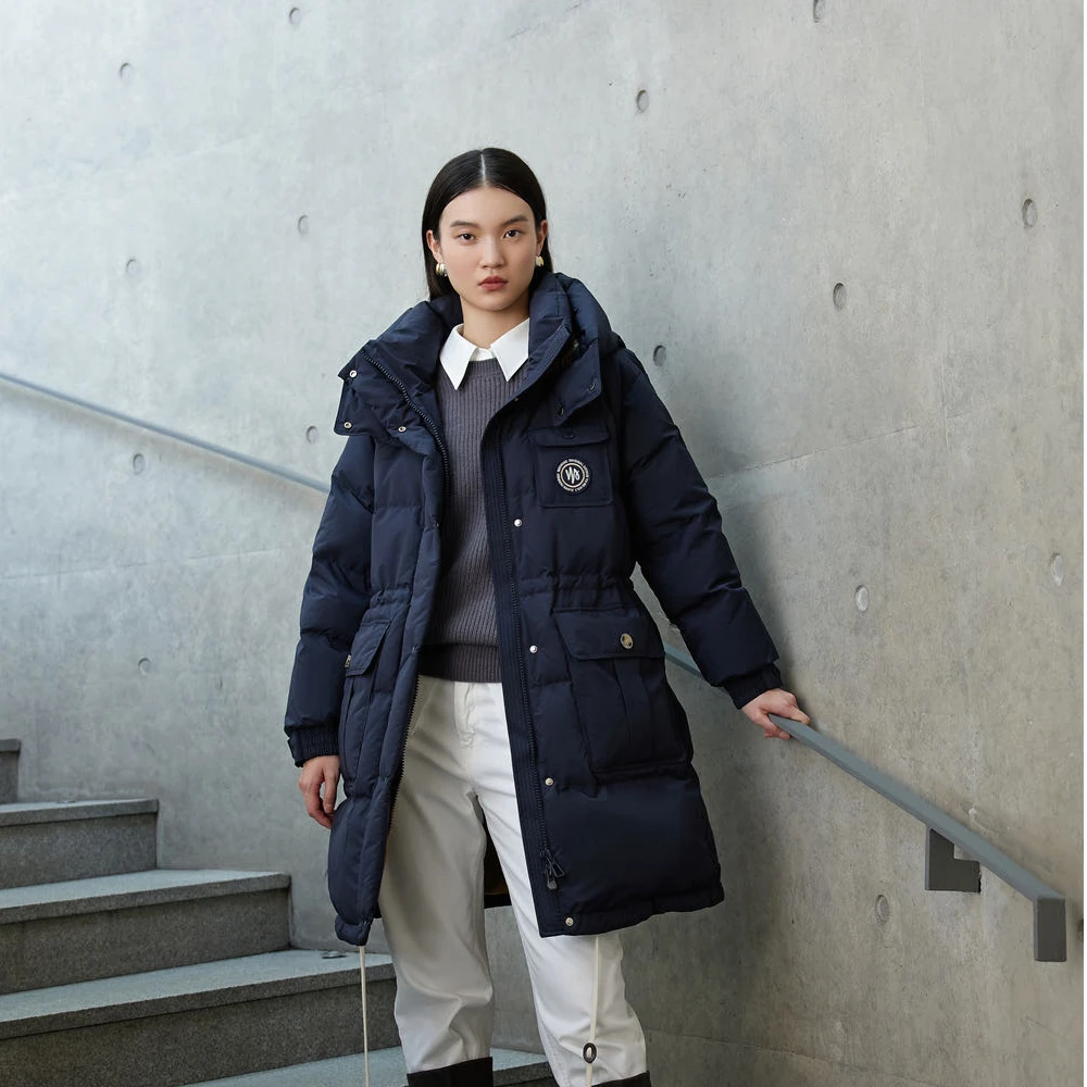 824Y818撞色秋冬时尚羽绒外套显瘦轻薄保暖羽绒服