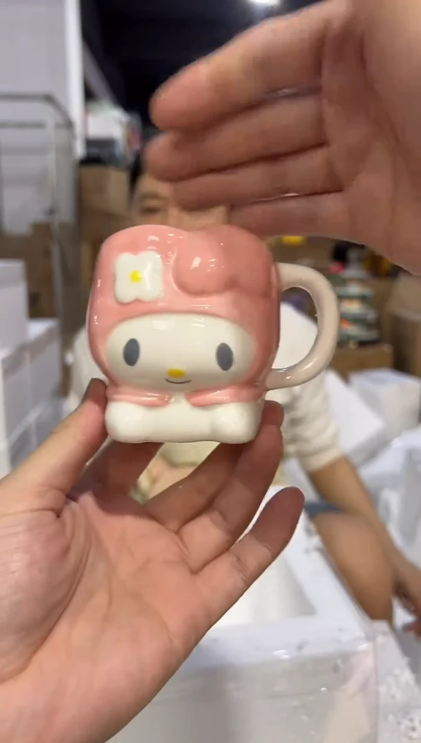 瓷片三利鸥美乐蒂一口杯