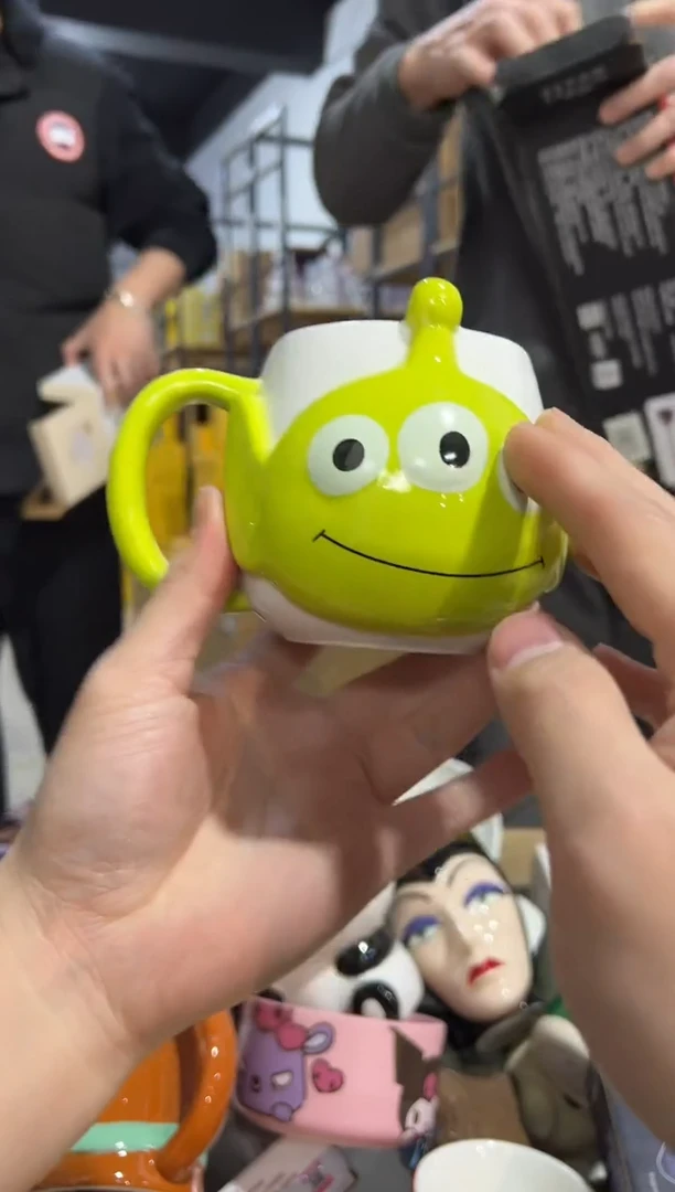 【闪购商品】杯陶瓷三眼仔大肚杯