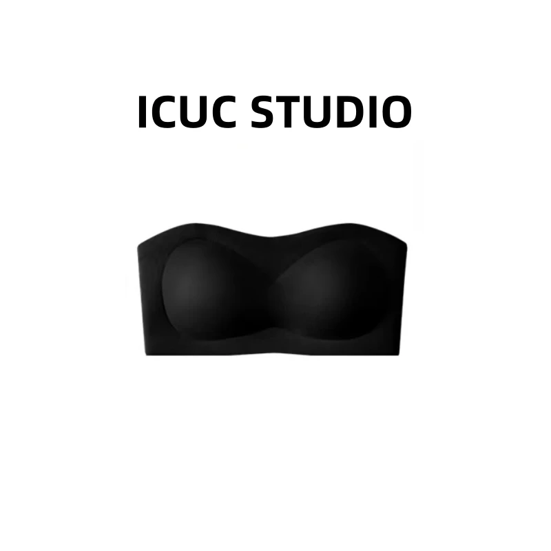 ICUC定制-【收副乳无肩带内衣】早春新款防滑条半固定内杯文胸802
