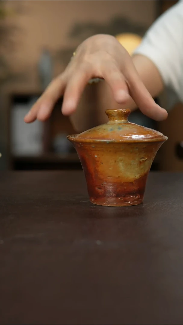 杯景德镇柴烧手作瑕疵